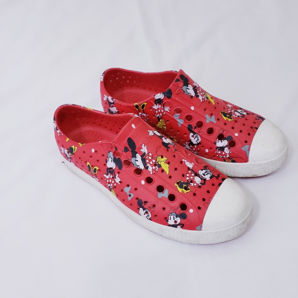 Disney Parks Minnie Mouse Native Slip On Shoes Sneakers Size 5 Women - Picture 3 of 9